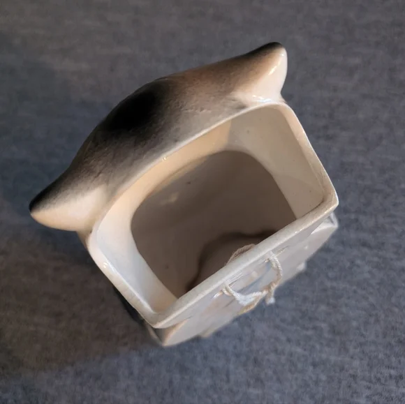 Lefton, Decorative Vintage Jewel/Rhinestone Eye Owl with Painted Clock, … - Picture 5 of 5